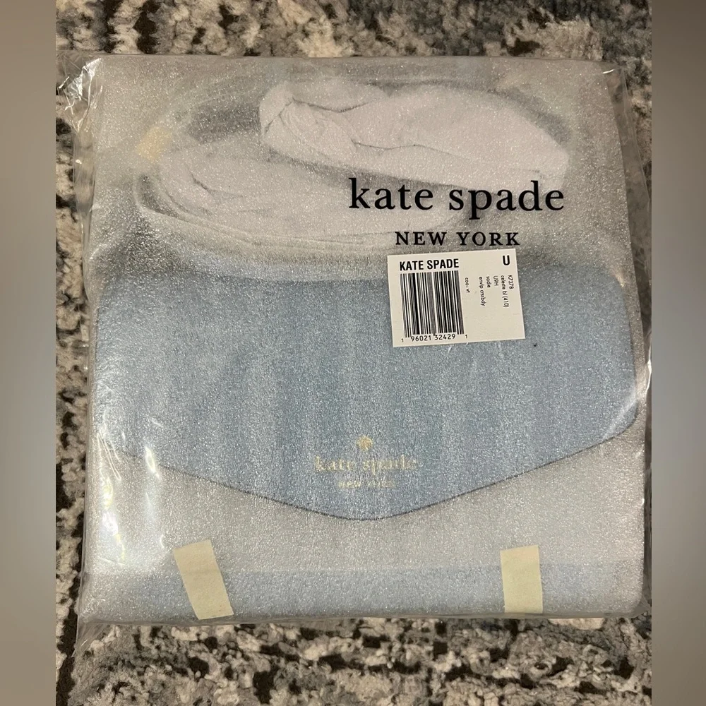 NWT Kate Spade Sadie Envelope Crossbody Celeste Blue Saffiano Leather NEW - Picture 5 of 6